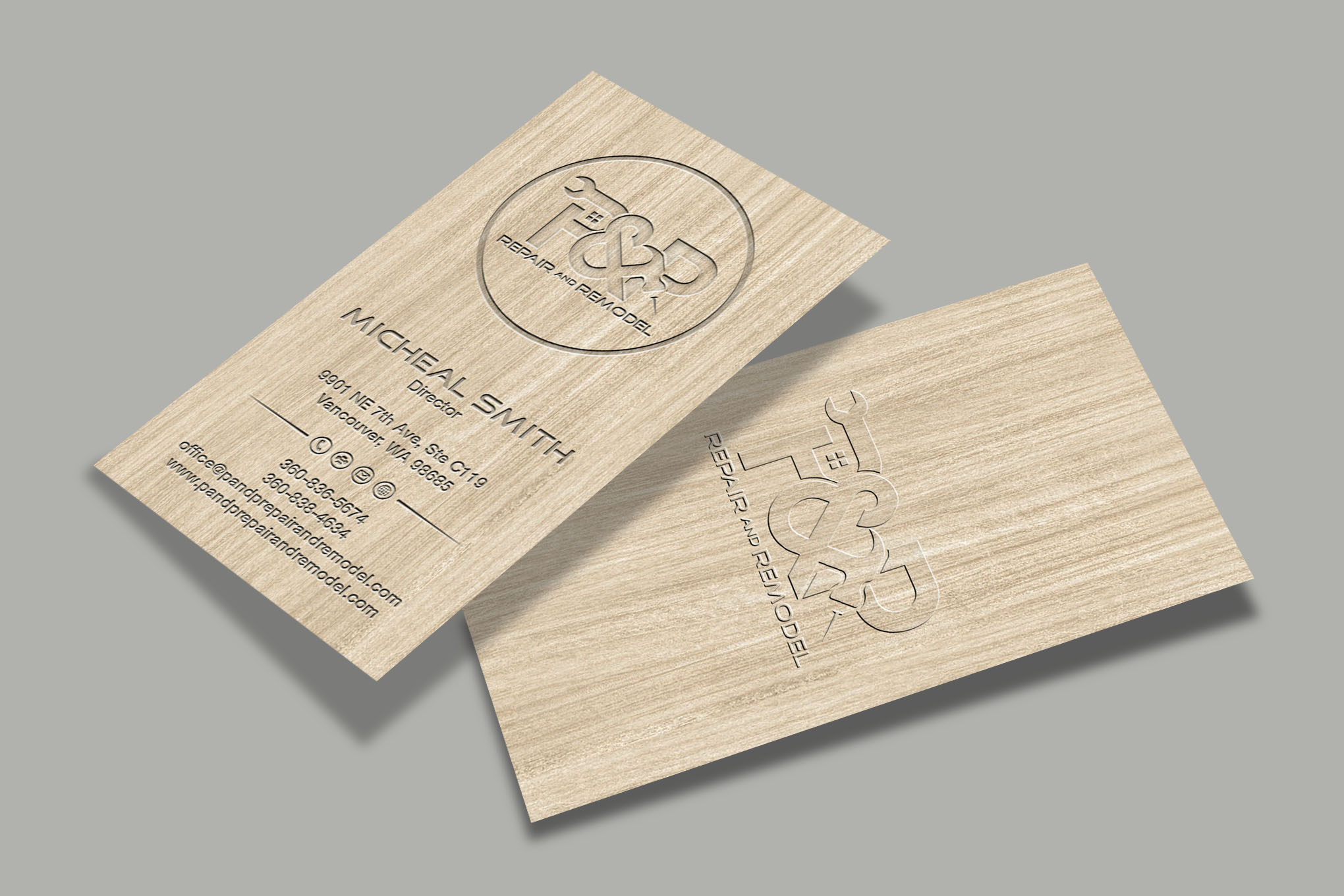 Visitenkarten-Design von RENEXIT für P and P Repair and Remodel | Design #27349101