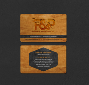 Visitenkarten-Design von INDIAN_Ashok für P and P Repair and Remodel | Design: #27331198