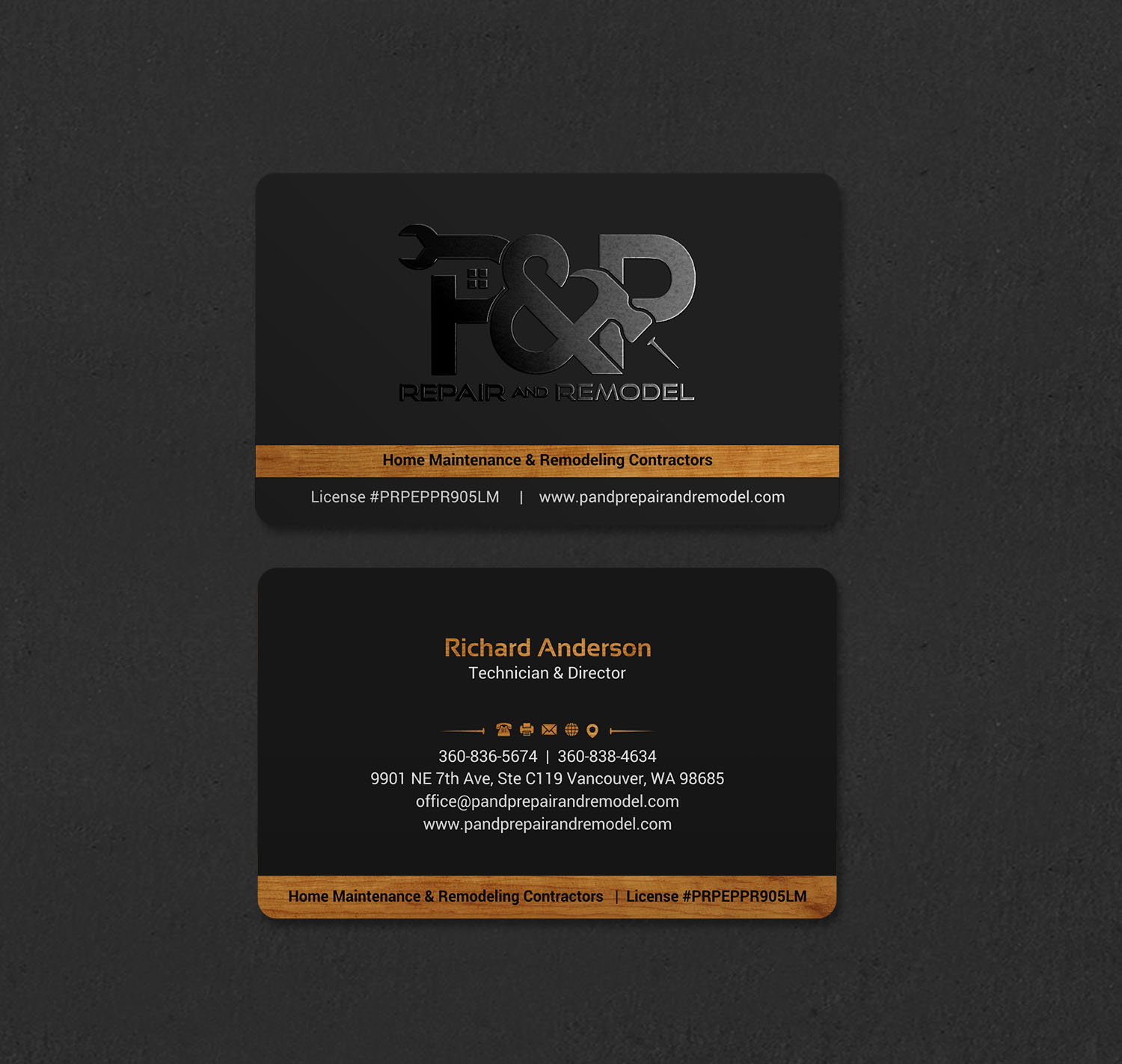 Visitenkarten-Design von INDIAN_Ashok für P and P Repair and Remodel | Design #27331200