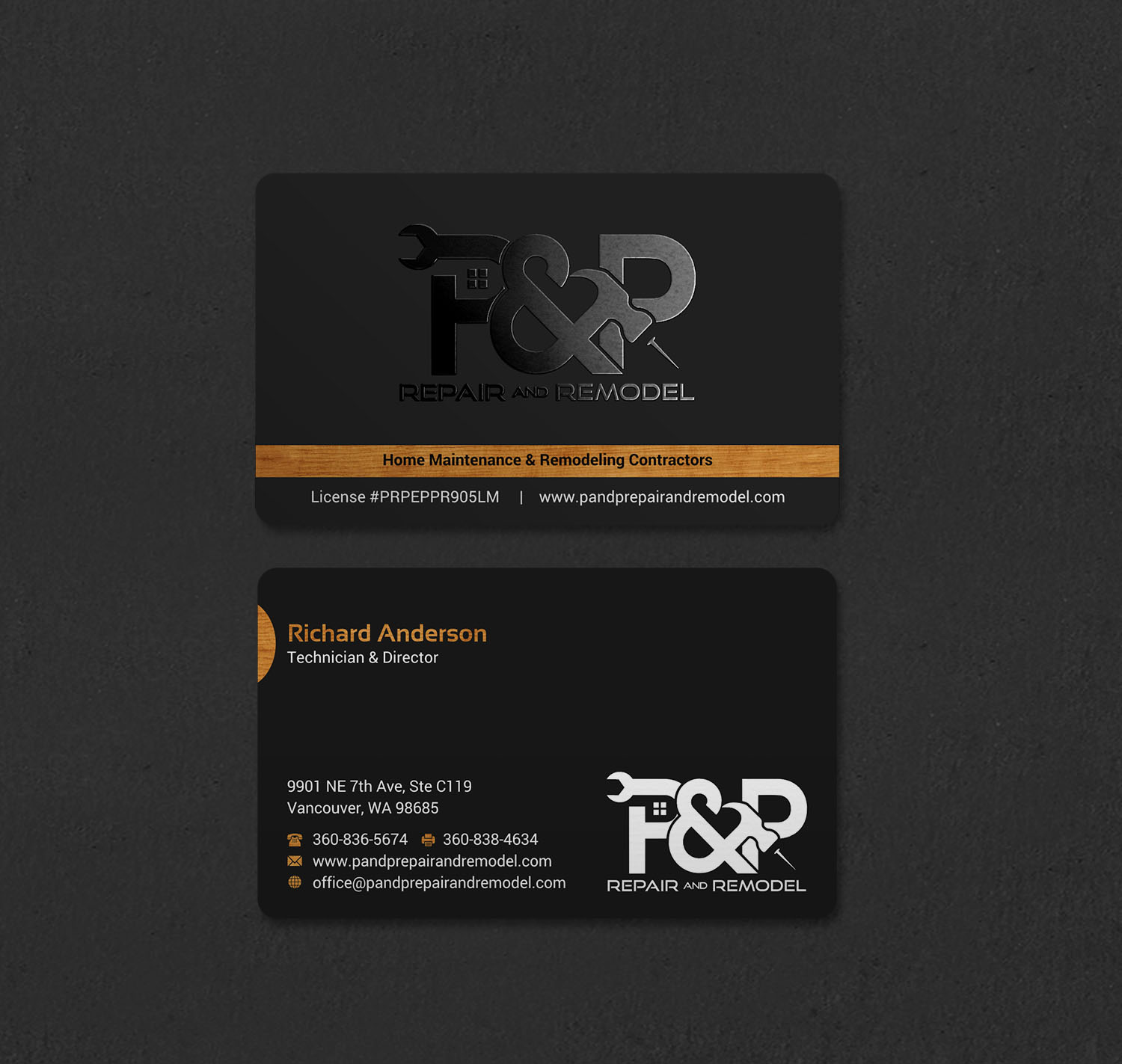 Design de Carte de Visite par INDIAN_Ashok pour P and P Repair and Remodel | Design #27331206