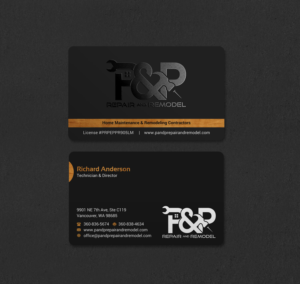 Business Card Design by INDIAN_Ashok for P and P Repair and Remodel | Design: #27331206