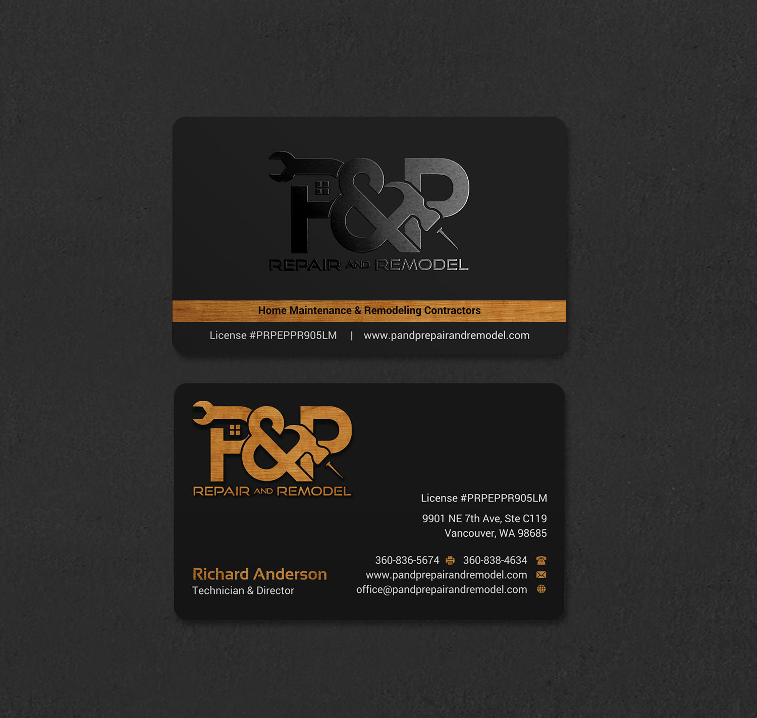 Design de Carte de Visite par INDIAN_Ashok pour P and P Repair and Remodel | Design #27331207