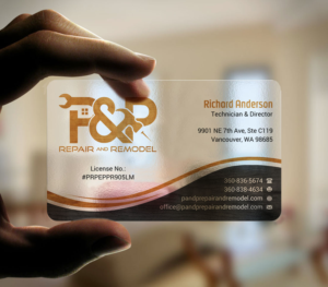 Business Card Design by INDIAN_Ashok for P and P Repair and Remodel | Design: #27331215