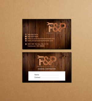 Design de Carte de Visite par Creations Box 2015 pour P and P Repair and Remodel | Design : #27336181