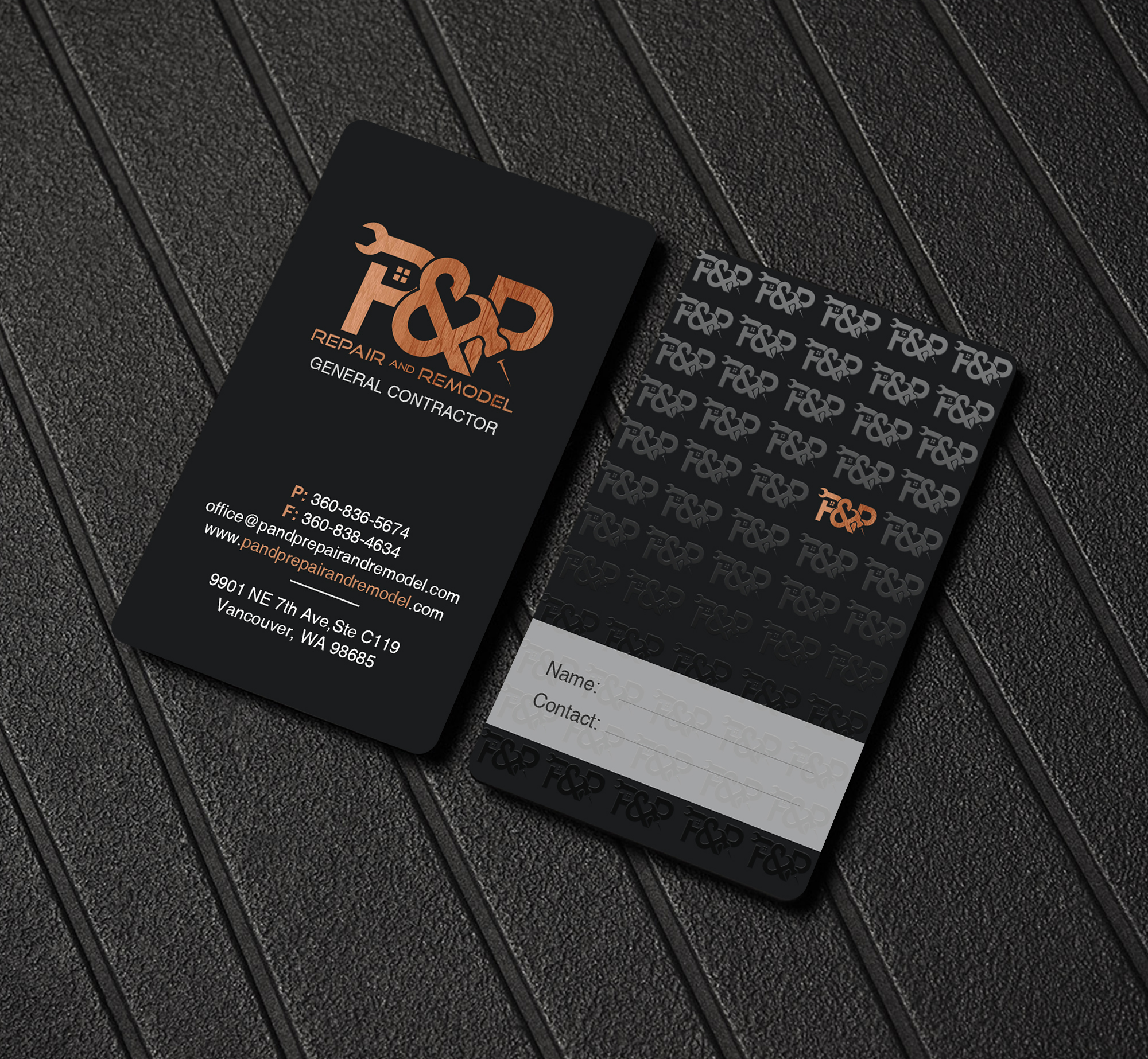 Business Card Design by Creations Box 2015 for P and P Repair and Remodel | Design #27339005