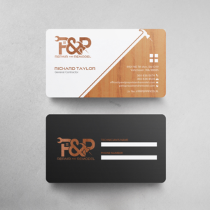 Design de Carte de Visite par chandrayaan.creative pour P and P Repair and Remodel | Design : #27335390