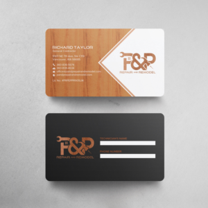 Design de Carte de Visite par chandrayaan.creative pour P and P Repair and Remodel | Design : #27335391