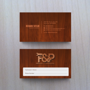 Business Card Design by chandrayaan.creative for P and P Repair and Remodel | Design: #27439779