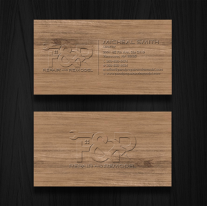 Business Card Design by Tripti Ranjan Gain for P and P Repair and Remodel | Design: #27330074