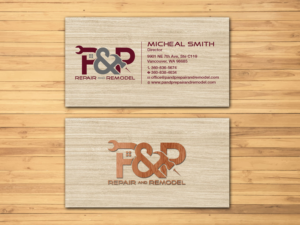 Business Card Design by Tripti Ranjan Gain for P and P Repair and Remodel | Design: #27330075