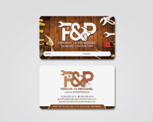 Visitenkarten-Design von MDesign für P and P Repair and Remodel | Design: #27438766