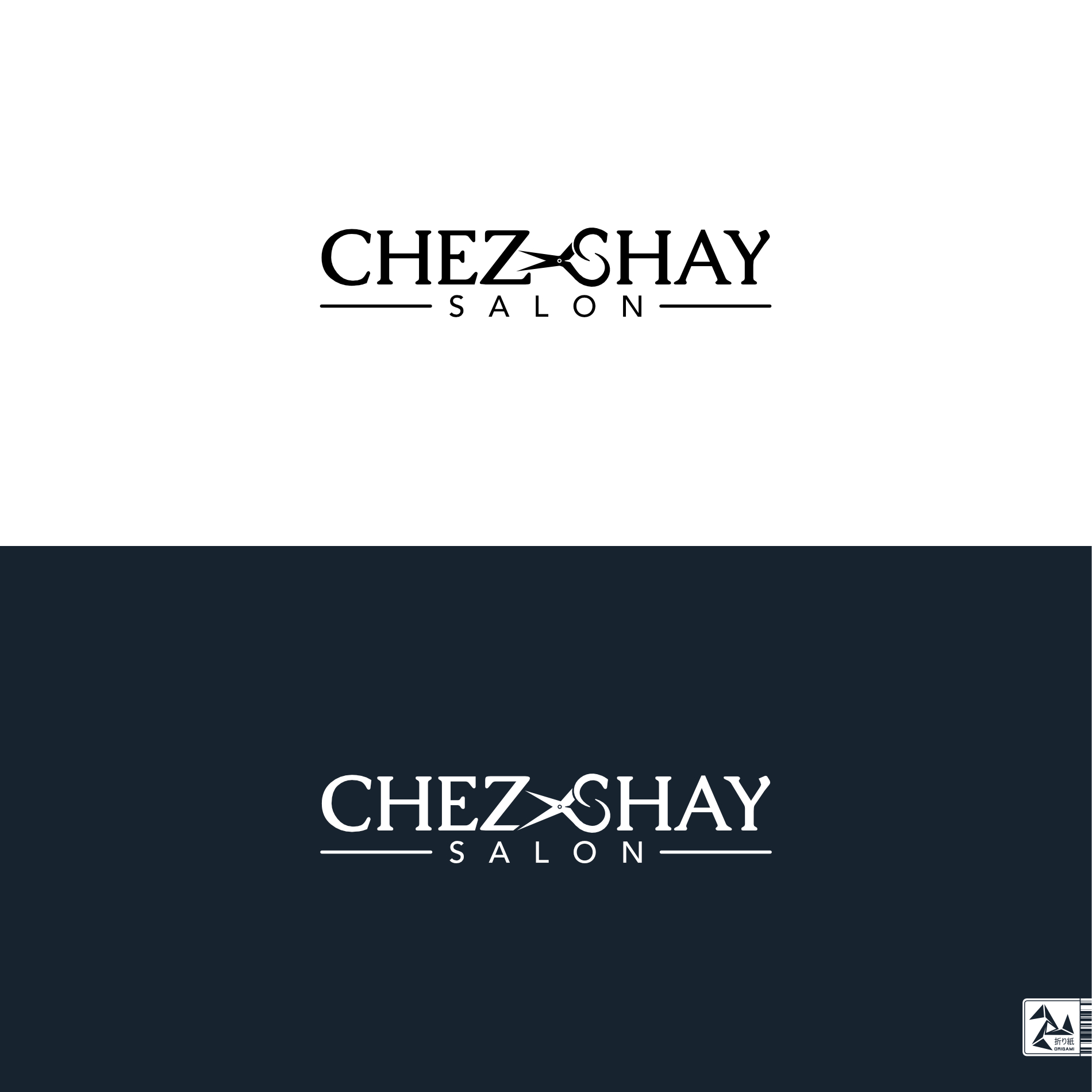 Logo Design by Origami visual for chez Shay Salon | Design #27330554