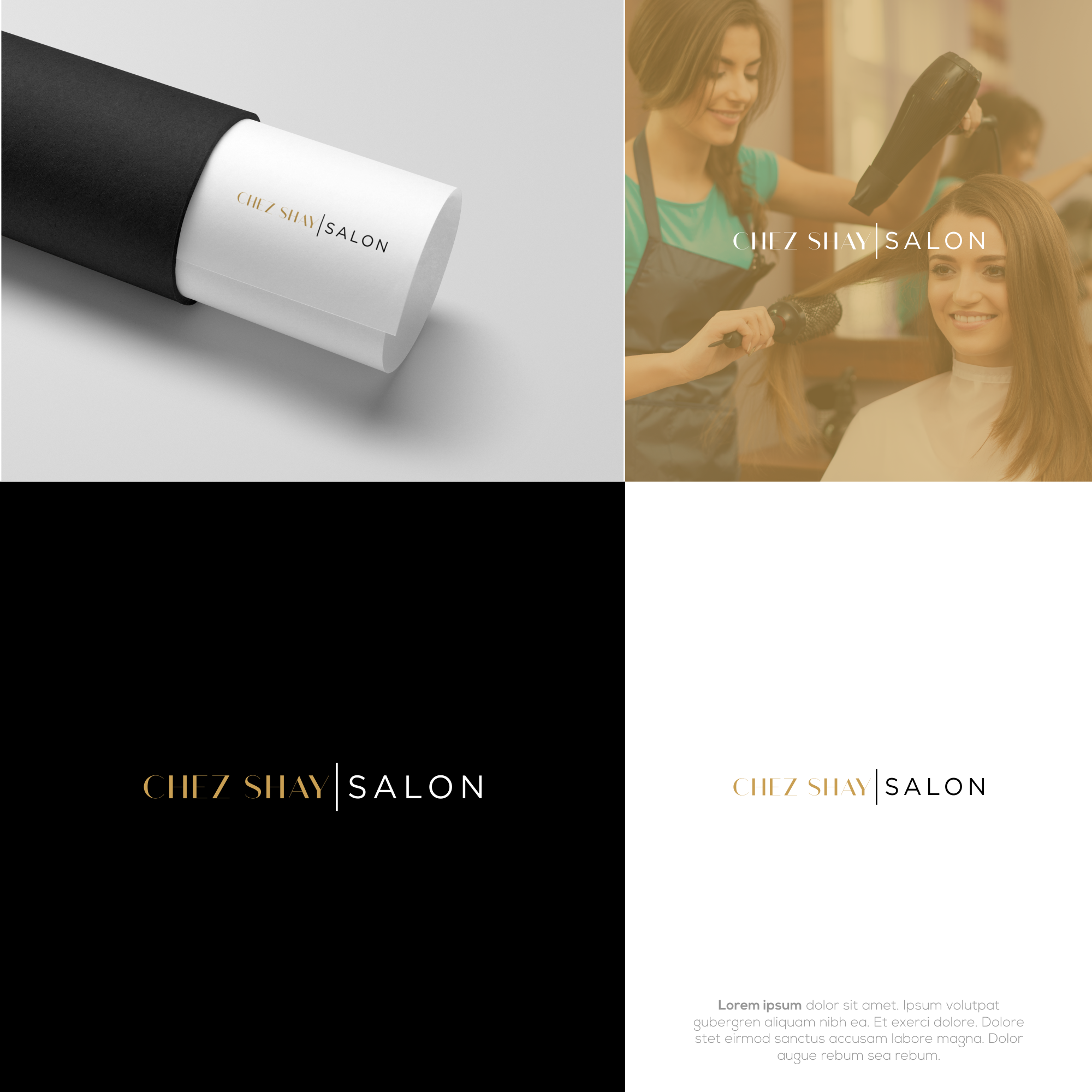 Logo Design by jinbai for chez Shay Salon | Design #27332741