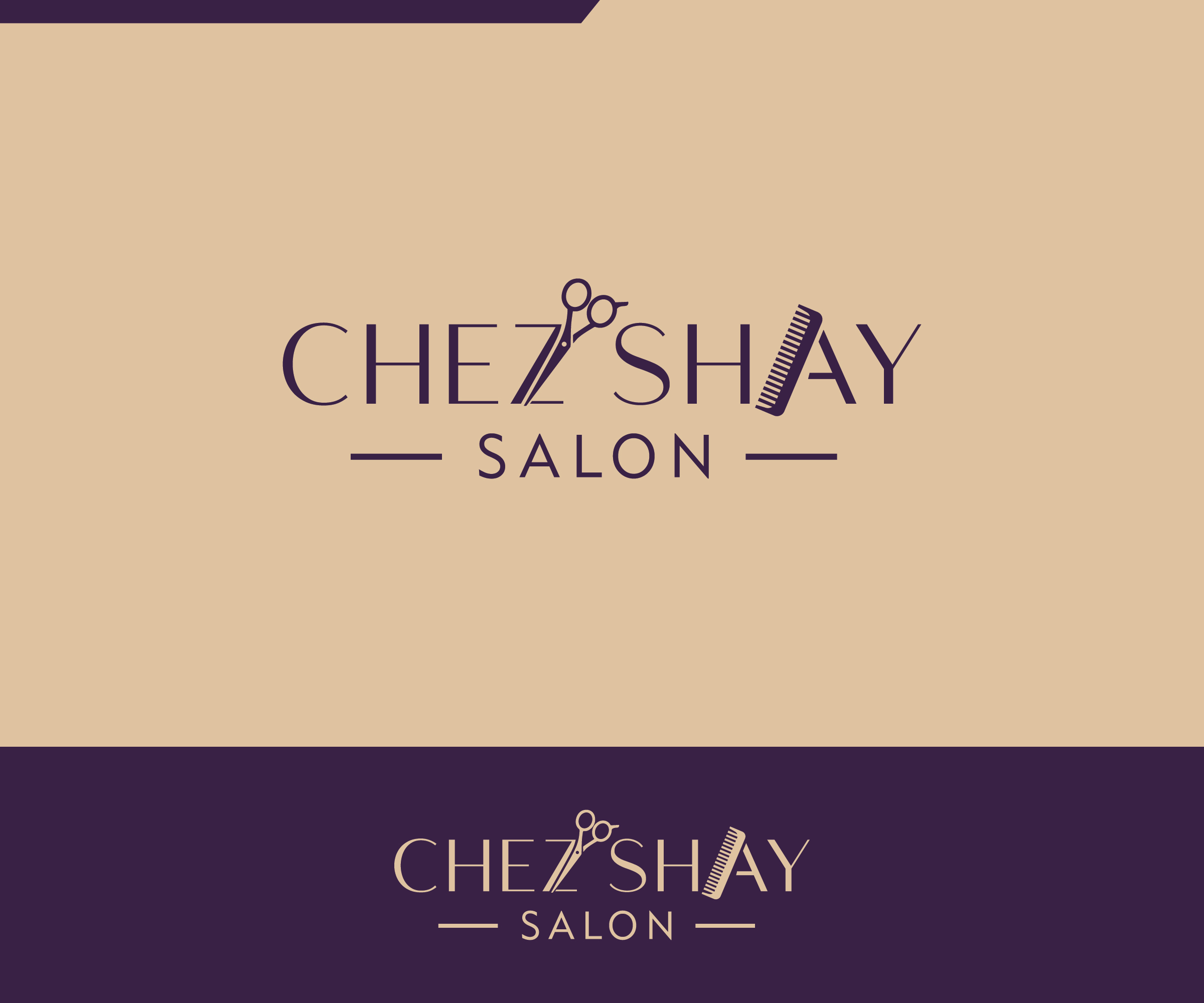 Logo Design by ecorokerz for chez Shay Salon | Design #27332931