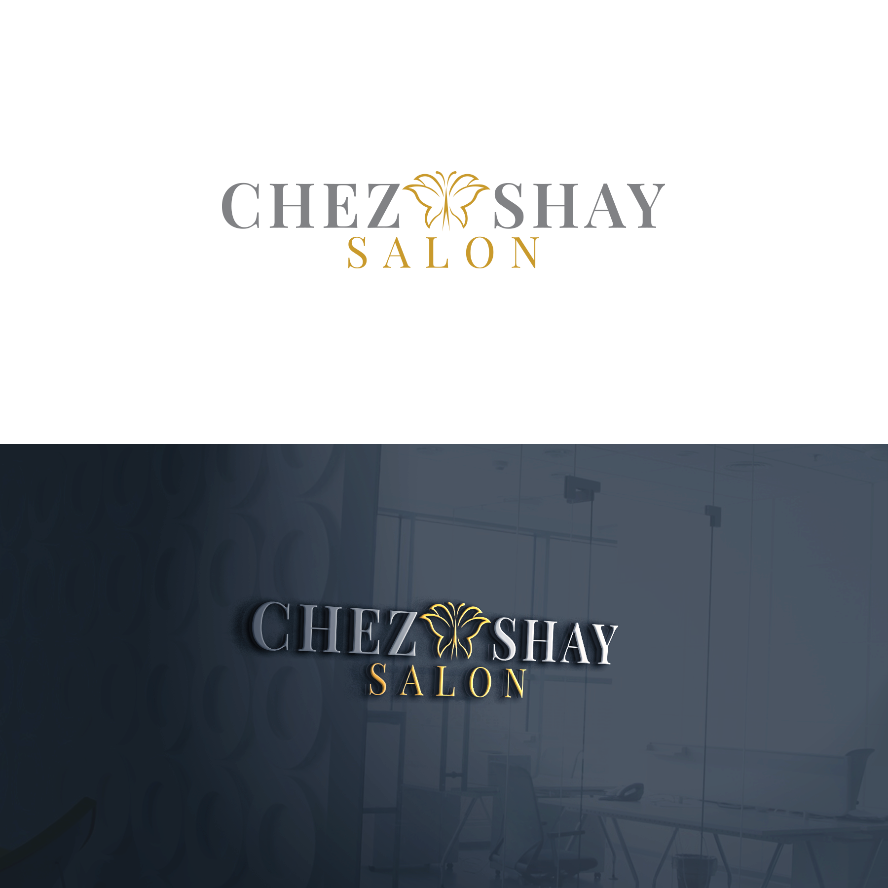 Logo Design by ZinKo for chez Shay Salon | Design #27389877