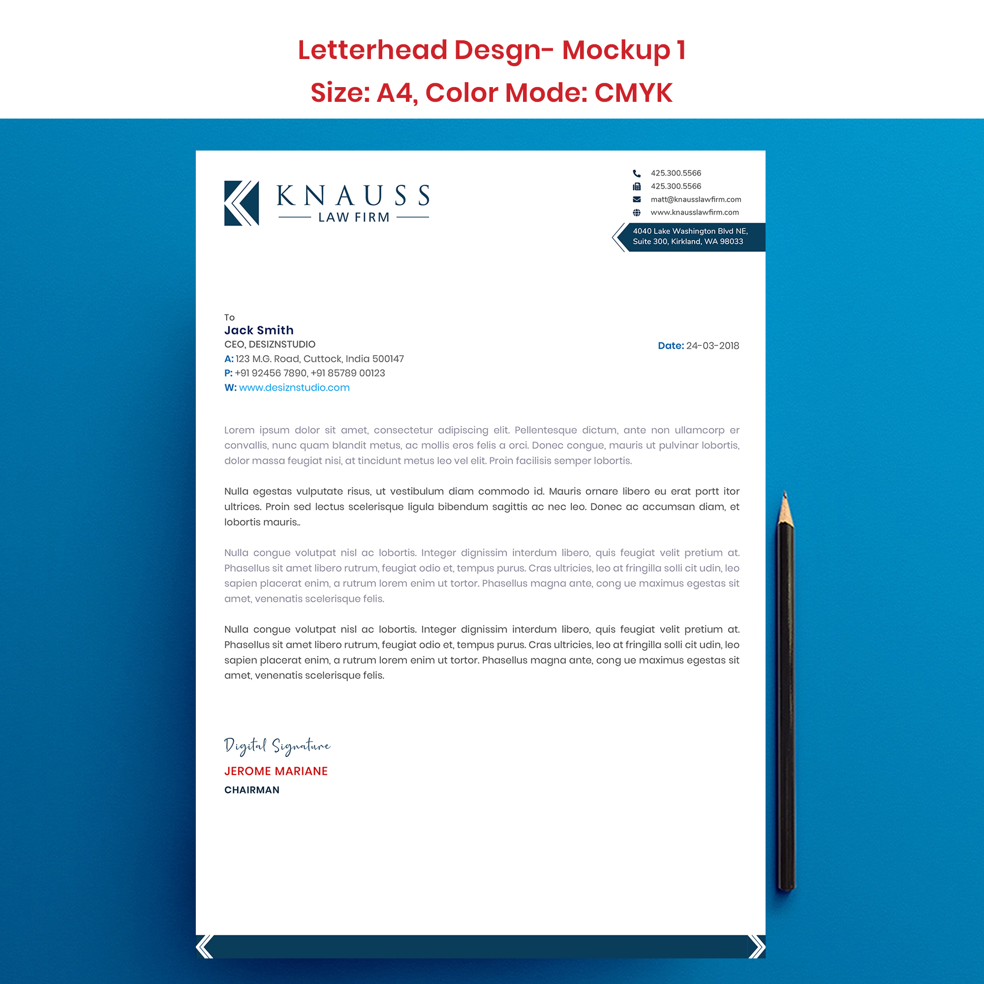 Letterhead Design by Expert Designer for this project | Design #27335089
