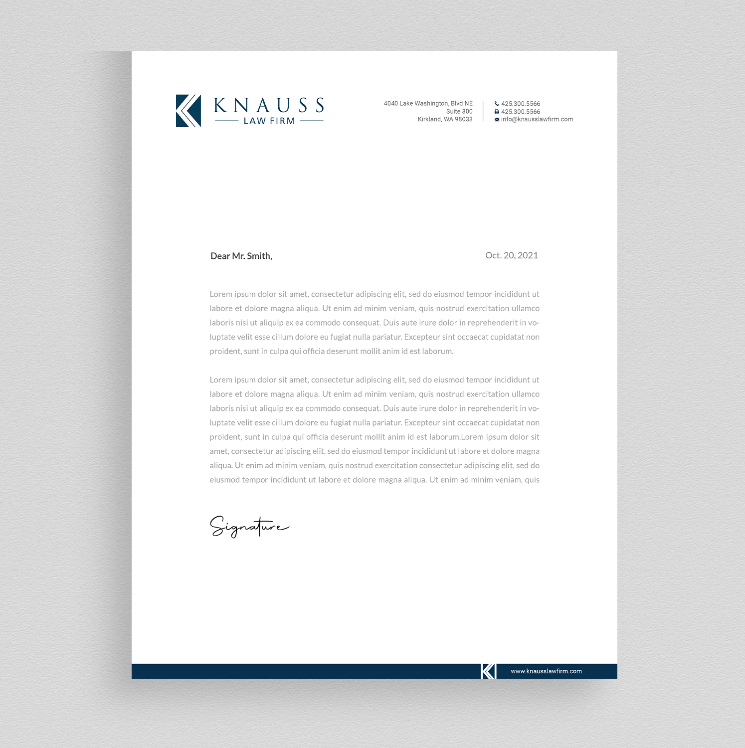 Letterhead Design by Right_D for this project | Design #27343517