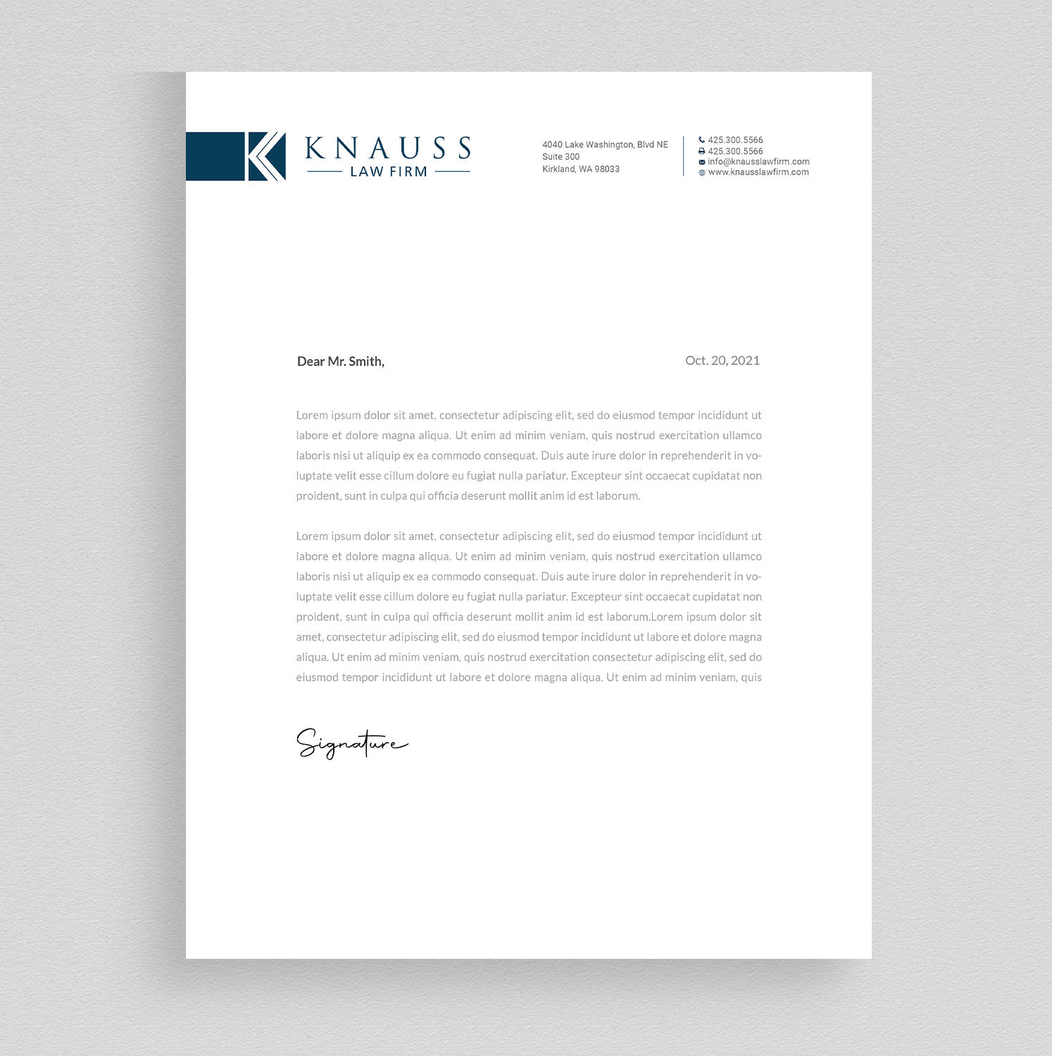 Letterhead Design by Right_D for this project | Design #27346136