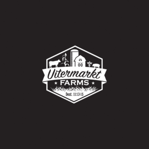 Uitermarkt needs to stay in cursive font (I think), and the verse reference needs to stay incorporated as well, however it should be abbreviated as Deut. | Logo Design by Jul-D