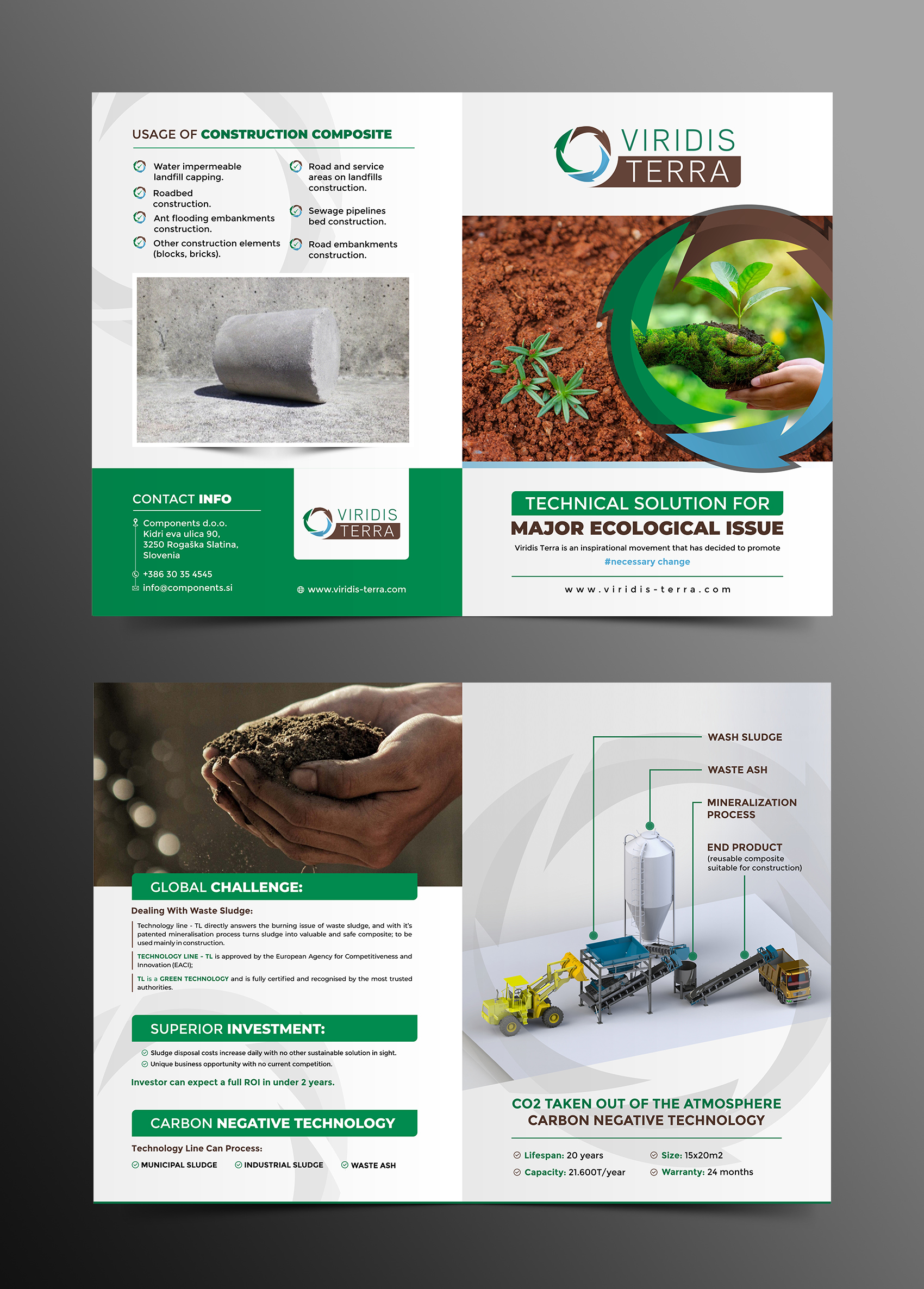 Brochure Design by ecorokerz for ES PROJEKT  Storitveno in trgovsko podjetje D.o.o. | Design #27343365