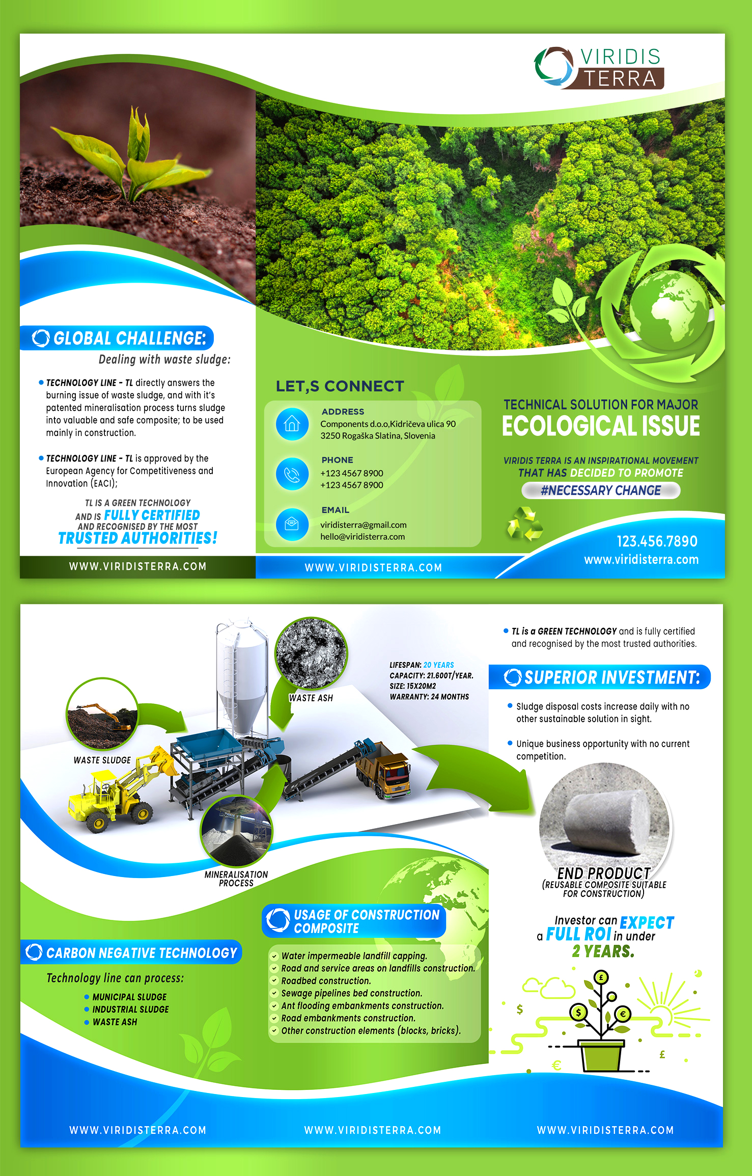 Brochure Design by HeshanKavinda for ES PROJEKT  Storitveno in trgovsko podjetje D.o.o. | Design #27339524