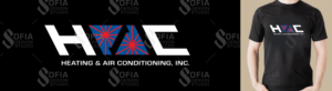 77 year old HVAC business T-Shirt Designs | Graphic Design by SofiaDesignStudio