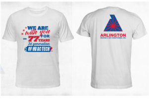 77 year old HVAC business T-Shirt Designs | Graphic Design by elveneclipse