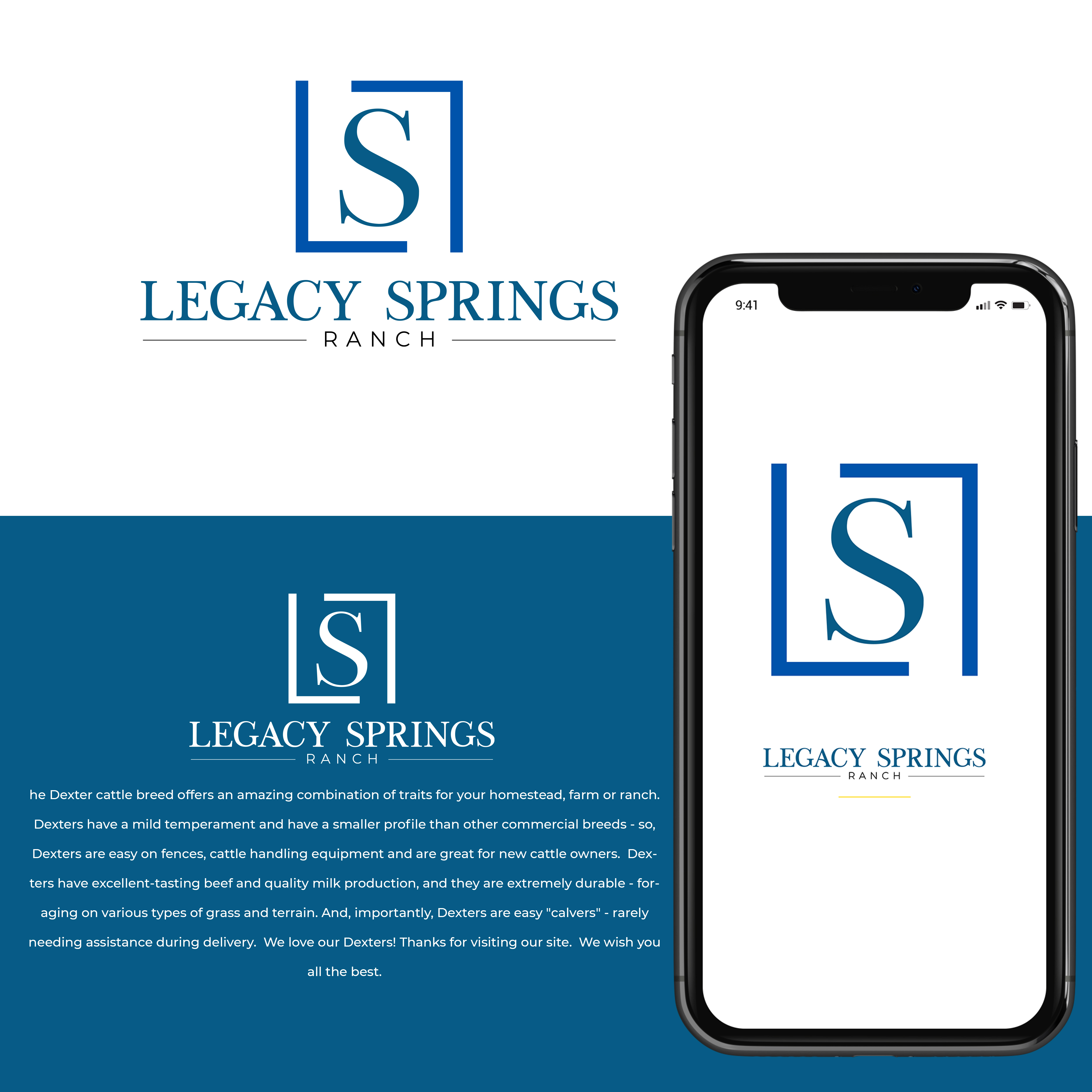 Logo Design by ILLUSTRATOR PRO for Legacy Springs Dexters LLC | Design #27334389