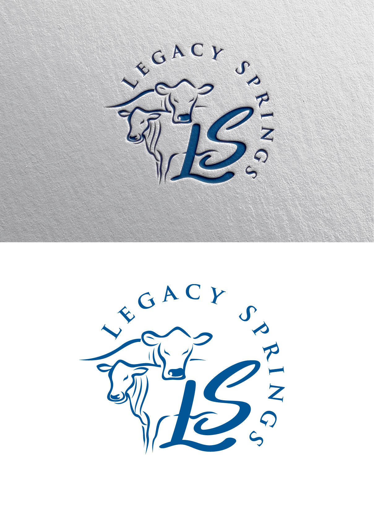 Logo Design by blue eye for Legacy Springs Dexters LLC | Design: #27333848