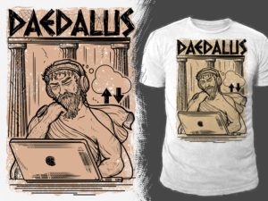 Tshirt design to recognize the hardwork by our developer team on the Daedalus project | T-shirt Design by Falih A