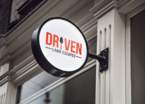 Driven Lawn Escapes | Logo Design by Roger B.