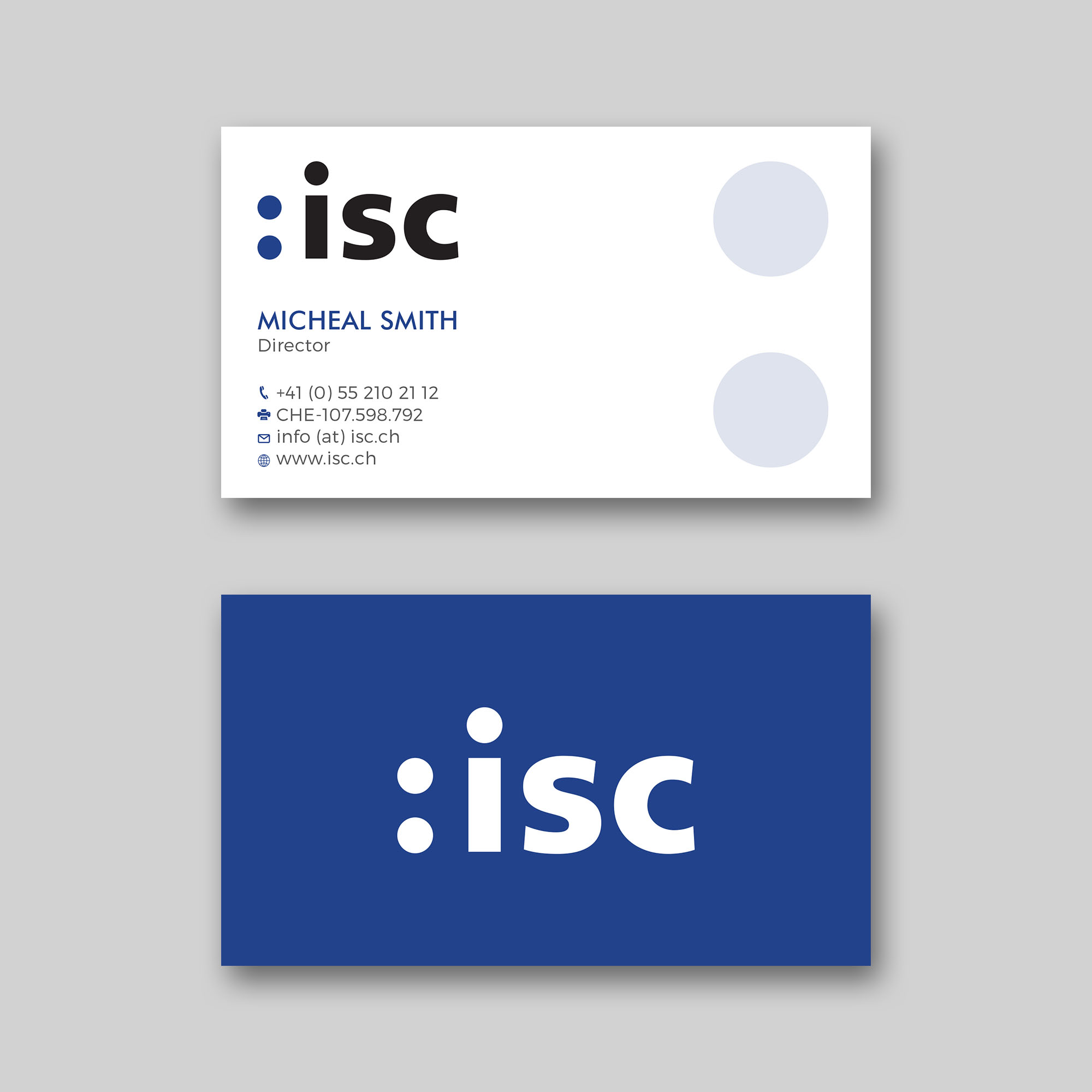 Business Card Design by RENEXIT for ISC Information Shuttle Corportion GmbH | Design #27343331