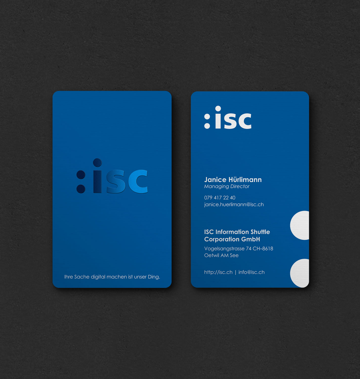 Business Card Design by INDIAN_Ashok for ISC Information Shuttle Corportion GmbH | Design #27340934