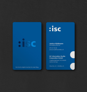 Design de Carte de Visite par INDIAN_Ashok pour ISC Information Shuttle Corportion GmbH | Design : #27340934