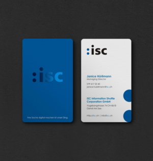 Design de Carte de Visite par INDIAN_Ashok pour ISC Information Shuttle Corportion GmbH | Design : #27340935