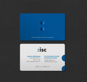 Design de Carte de Visite par INDIAN_Ashok pour ISC Information Shuttle Corportion GmbH | Design : #27340937