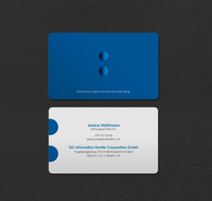 Design de Carte de Visite par INDIAN_Ashok pour ISC Information Shuttle Corportion GmbH | Design : #27340938