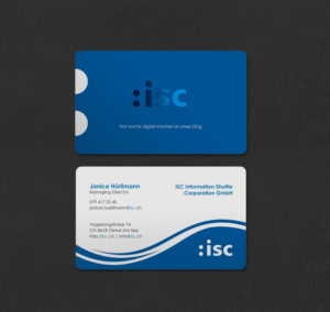 Design de Carte de Visite par INDIAN_Ashok pour ISC Information Shuttle Corportion GmbH | Design : #27340941