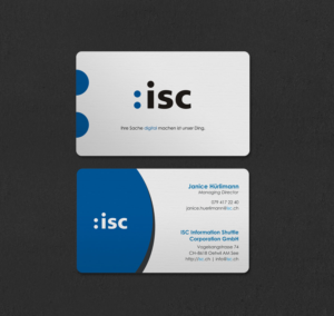 Diseño de Tarjeta de Presentación por INDIAN_Ashok para ISC Information Shuttle Corportion GmbH | Diseño: #27340948