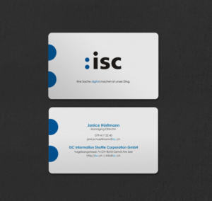 Design de Carte de Visite par INDIAN_Ashok pour ISC Information Shuttle Corportion GmbH | Design : #27340956