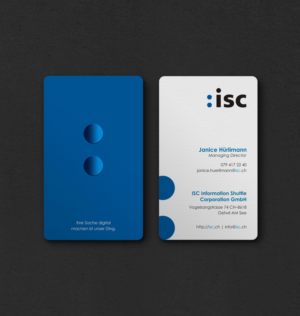 Design de Carte de Visite par INDIAN_Ashok pour ISC Information Shuttle Corportion GmbH | Design : #27340957