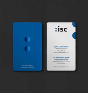 Design de Carte de Visite par INDIAN_Ashok pour ISC Information Shuttle Corportion GmbH | Design : #27340959