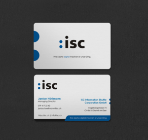 Diseño de Tarjeta de Presentación por INDIAN_Ashok para ISC Information Shuttle Corportion GmbH | Diseño: #27340960