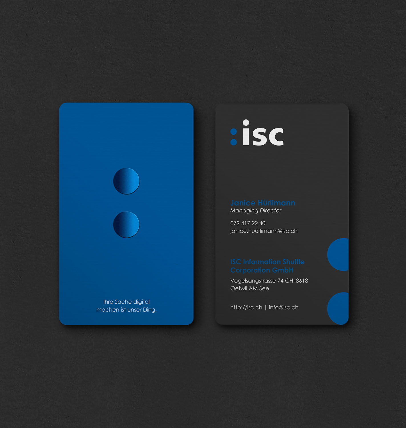 Design de Carte de Visite par INDIAN_Ashok pour ISC Information Shuttle Corportion GmbH | Design #27340964