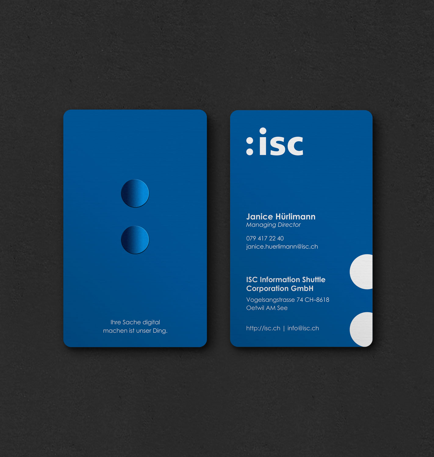 Design de Carte de Visite par INDIAN_Ashok pour ISC Information Shuttle Corportion GmbH | Design #27340965
