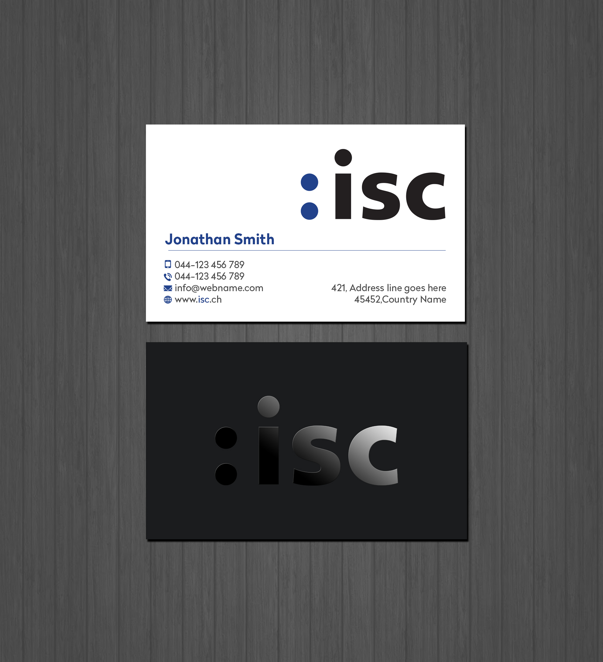 Business Card Design by Creations Box 2015 for ISC Information Shuttle Corportion GmbH | Design #27339674