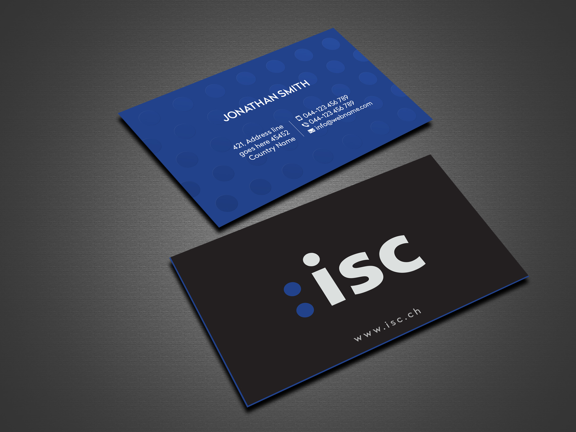 Design de Carte de Visite par Creations Box 2015 pour ISC Information Shuttle Corportion GmbH | Design #27343281