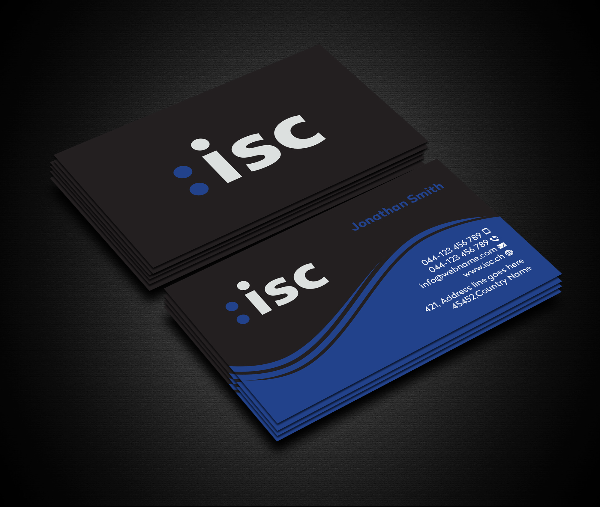 Diseño de Tarjeta de Presentación por Creations Box 2015 para ISC Information Shuttle Corportion GmbH | Diseño #27344100