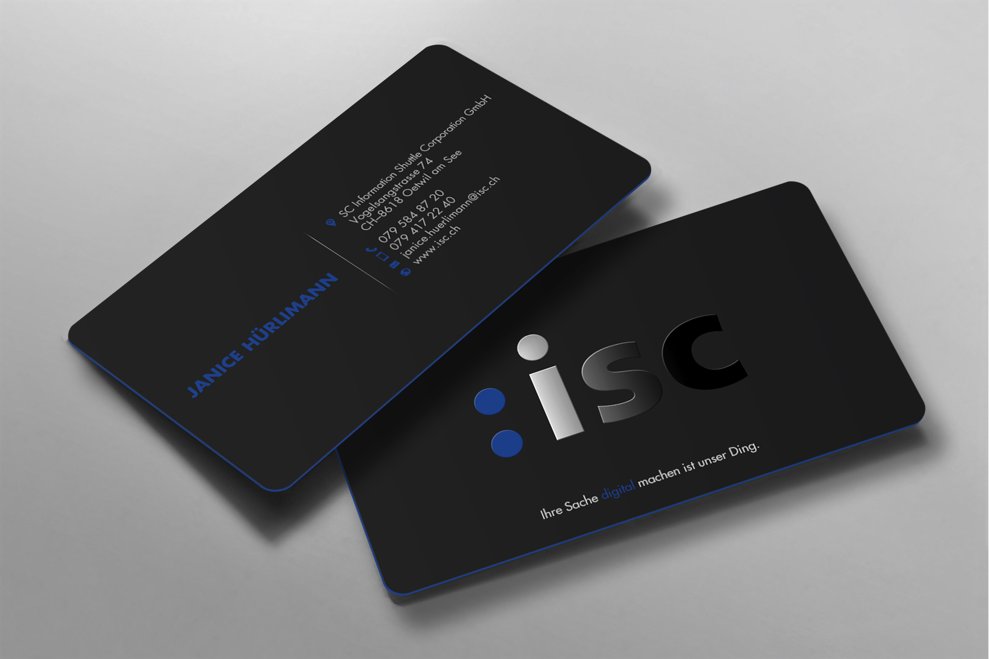 Business Card Design by chandrayaan.creative for ISC Information Shuttle Corportion GmbH | Design #27343113