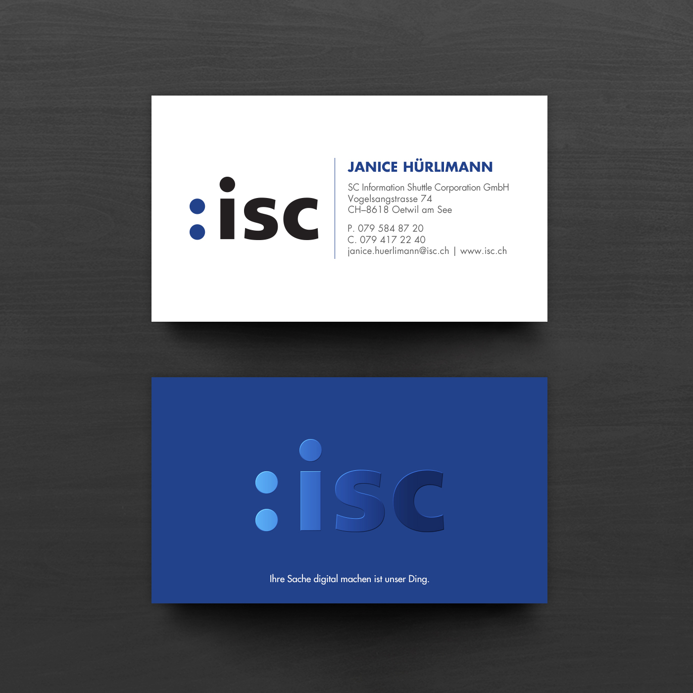 Design de Carte de Visite par chandrayaan.creative pour ISC Information Shuttle Corportion GmbH | Design #27343121